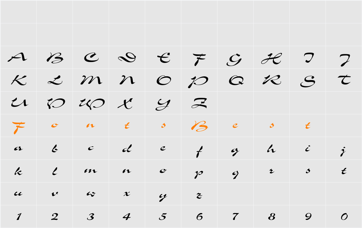 Slogan-Normal Wd Character Map