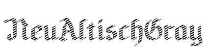 NeuAltischGray Font Image
