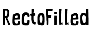 RectoFilled Font Image