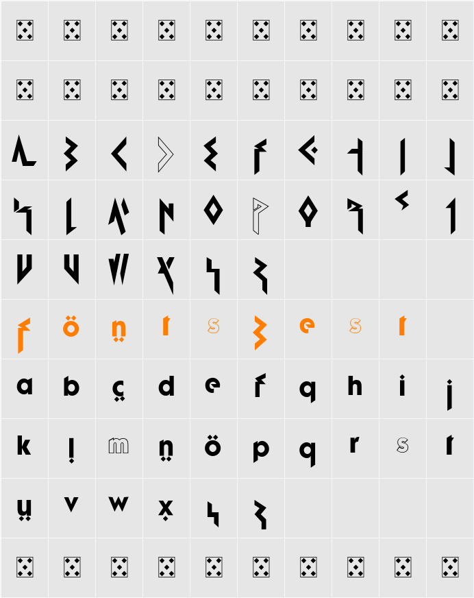 Fujita Ray Demo Character Map