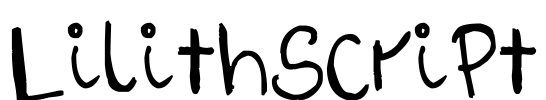 LilithScript Font Image