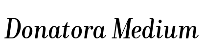 Donatora Medium Font Image