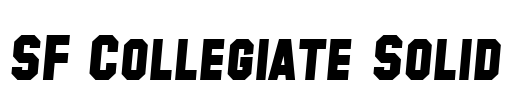 SF Collegiate Solid Font Image
