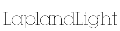 LaplandLight Font Image