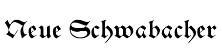 Neue Schwabacher Font Image