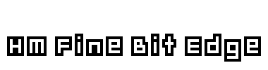 HM Fine Bit Edge Font Image