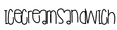 IceCreamSandwich Font Image
