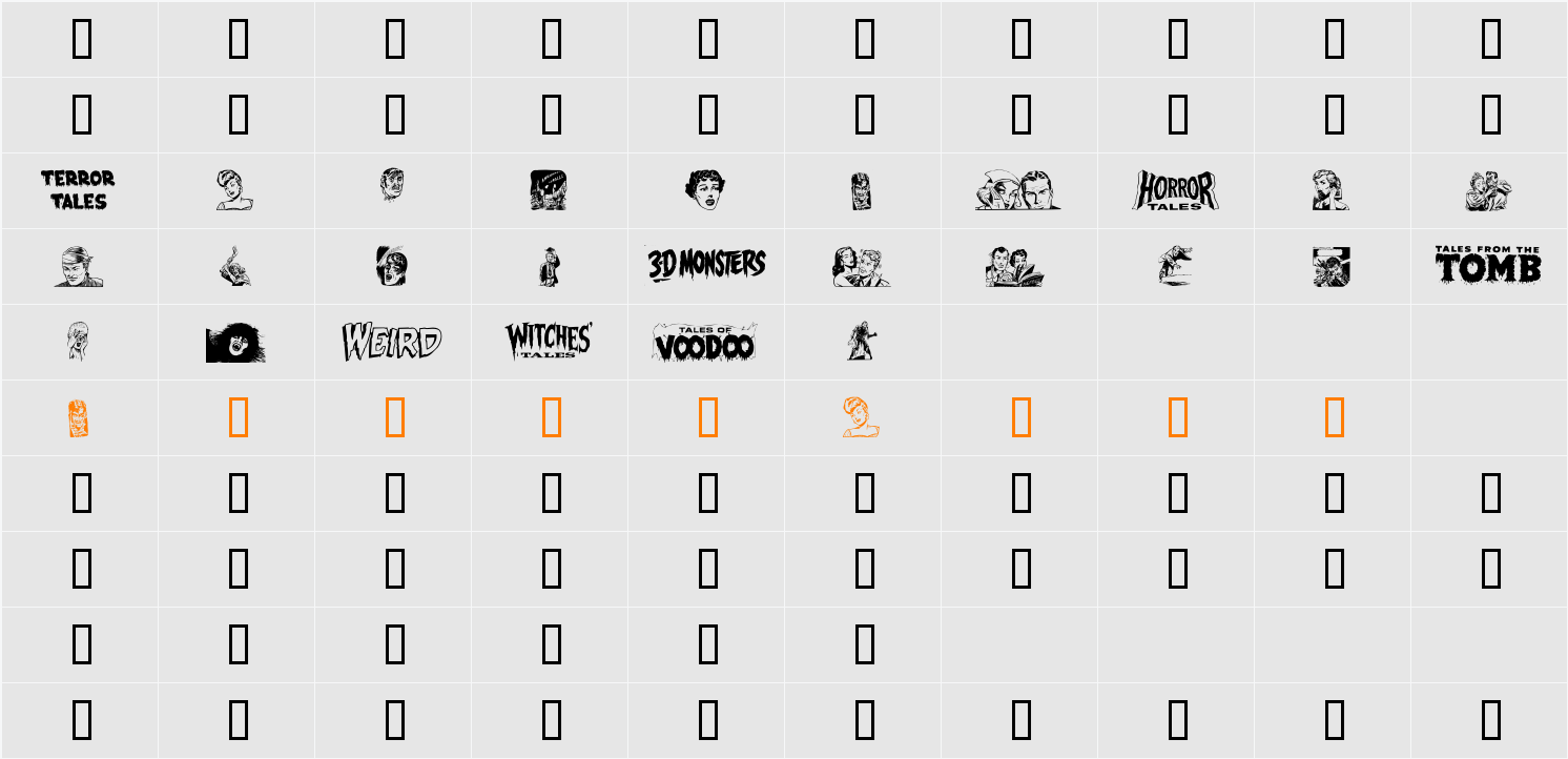 EPD2 Character Map