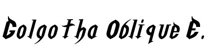 Golgotha Oblique E.