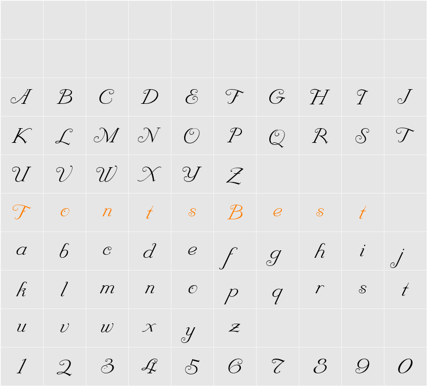 Rocking The Kasbah NF Character Map