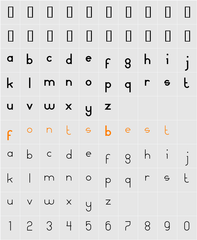 MammaGamma Character Map