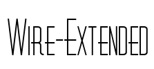 Wire-Extended Font Image