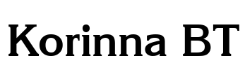 Korinna BT Font Image