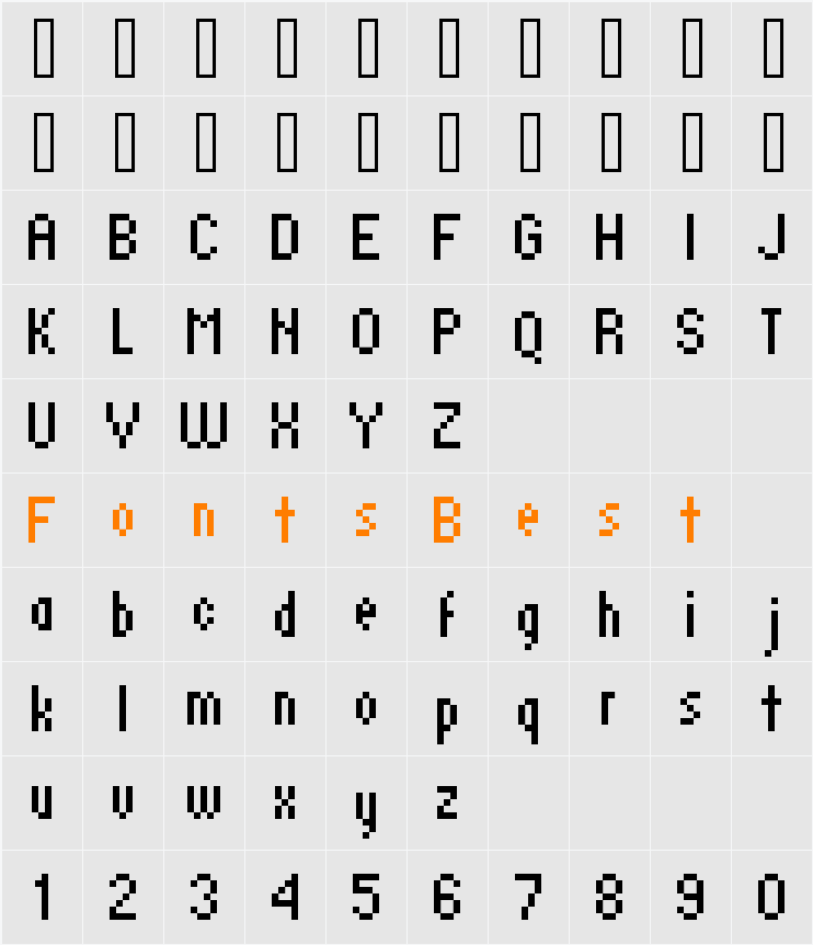 standard 07_57 Character Map