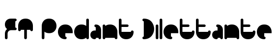 FT Pedant Dilettante Font Image