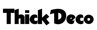 ThickDeco Font Image