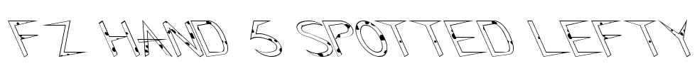 FZ HAND 5 SPOTTED LEFTY Font Image