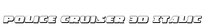Police Cruiser 3D Italic