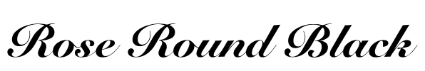 Rose Round Black