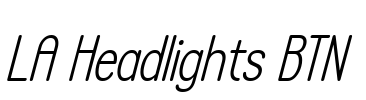 LA Headlights BTN