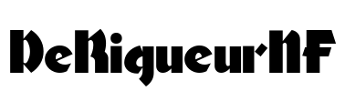 DeRigueurNF Font Image