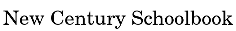 New Century Schoolbook
