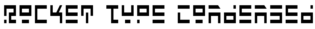Rocket Type Condensed