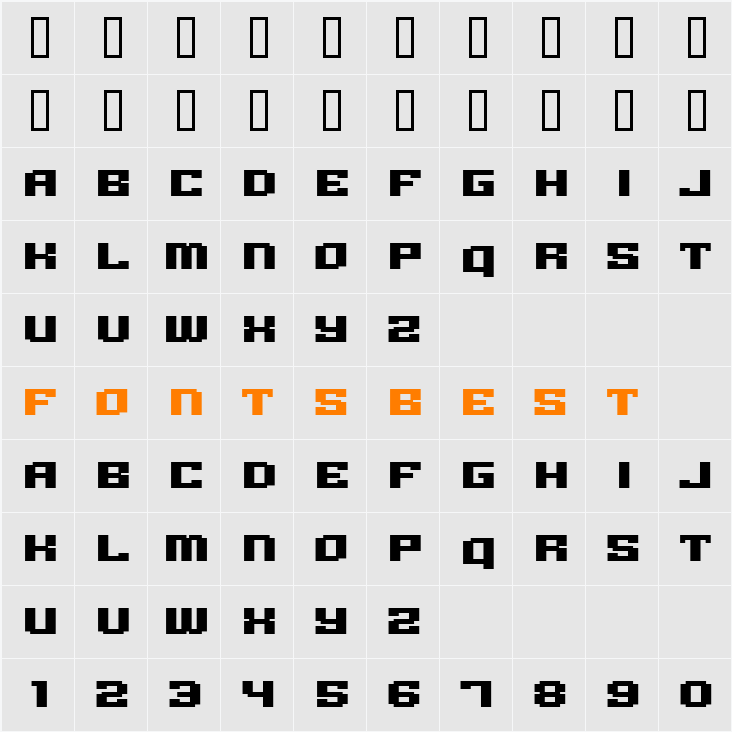 Gargantua BTN Character Map