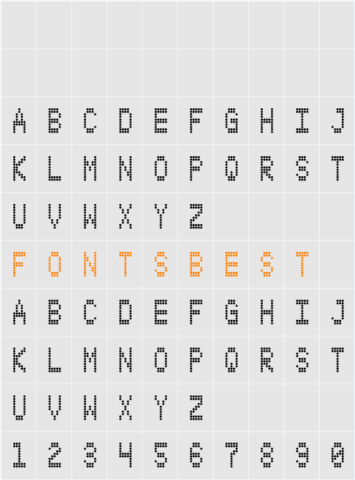 S4QUFX Character Map