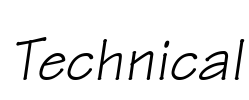 Technical Font Image