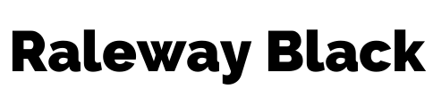 Raleway Black