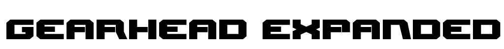 Gearhead Expanded Font Image