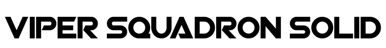 Viper Squadron Solid Font Image