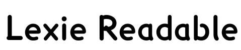 Lexie Readable Font Image