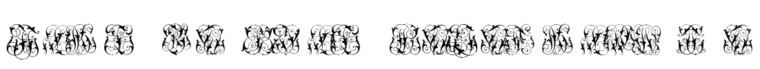 Hard to Read Monograms Two Font Image