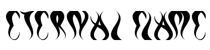 eternal flame Font Image