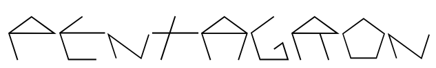 PENTAGRON Font Image