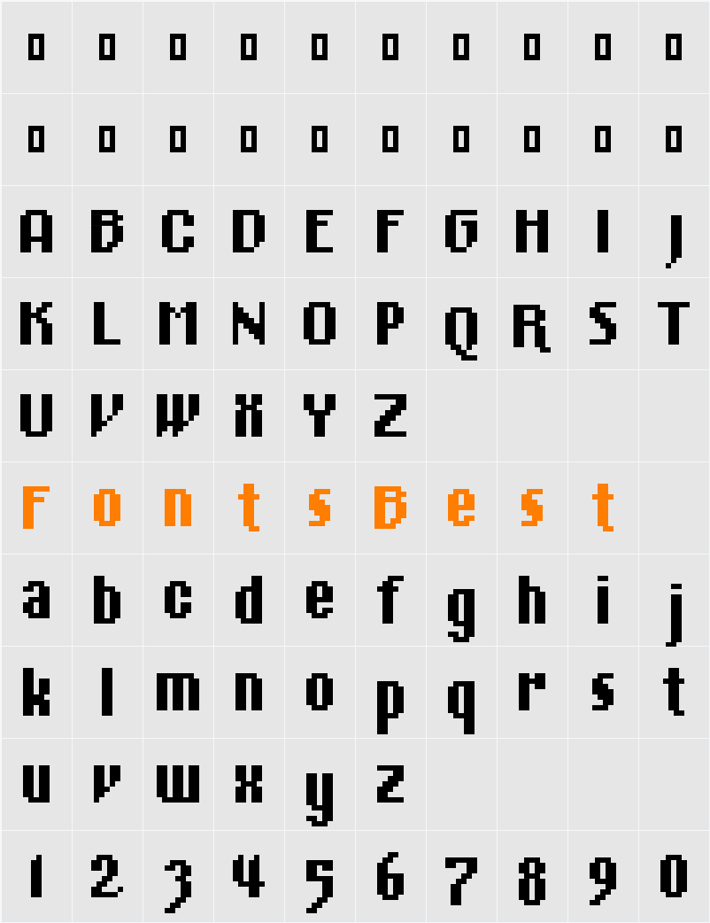 01Cinematix Character Map