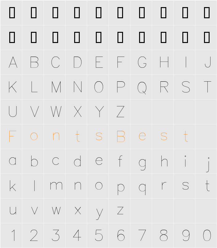 Simplex Character Map