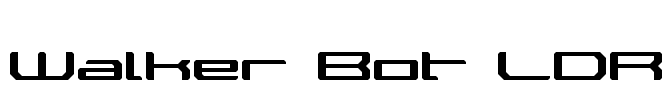 Walker Bot LDR Font Image