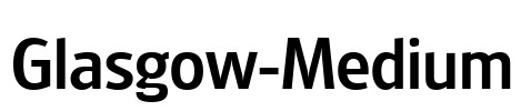 Glasgow-Medium Font Image