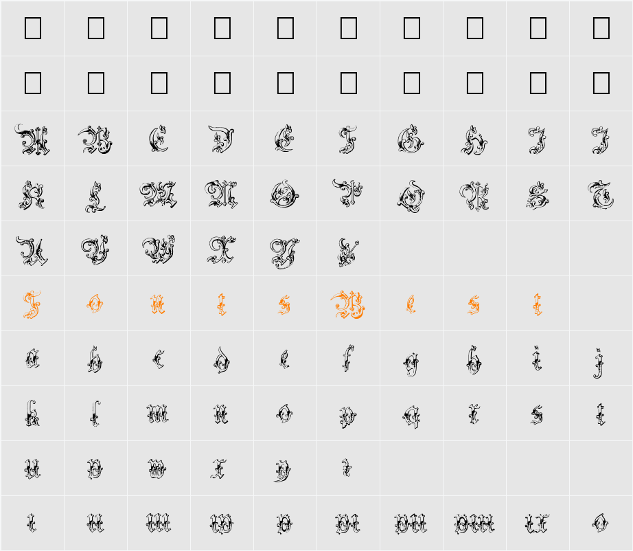 Strelsau Character Map