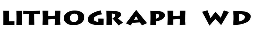 Lithograph Wd Font Image