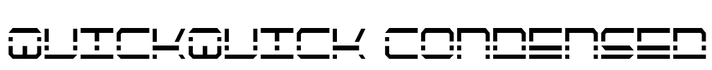 QuickQuick Condensed Font Image
