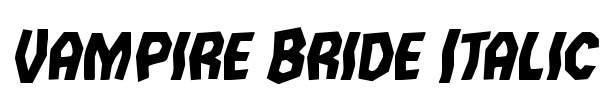 Vampire Bride Italic