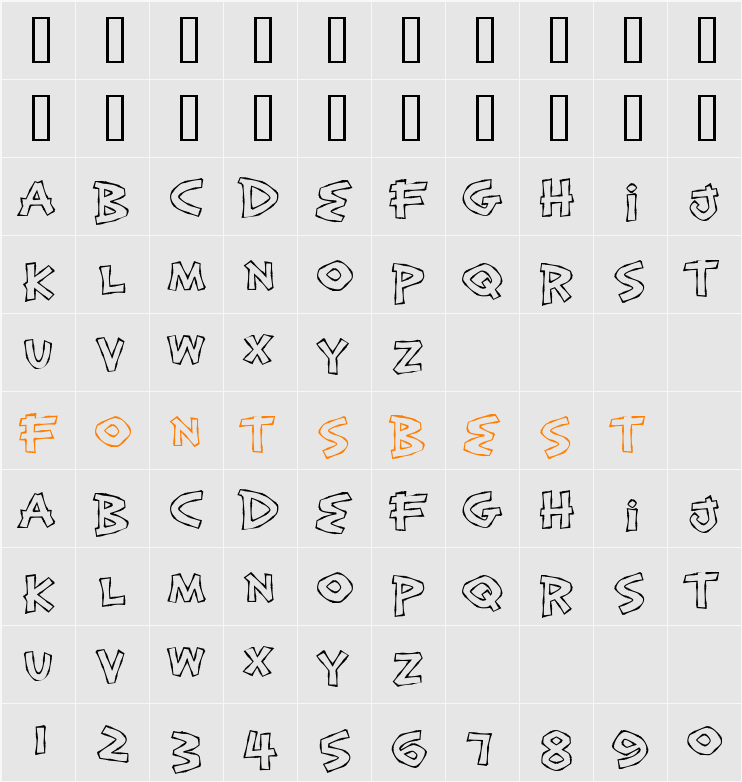 Exotic Island BTN Bamboo Out Character Map