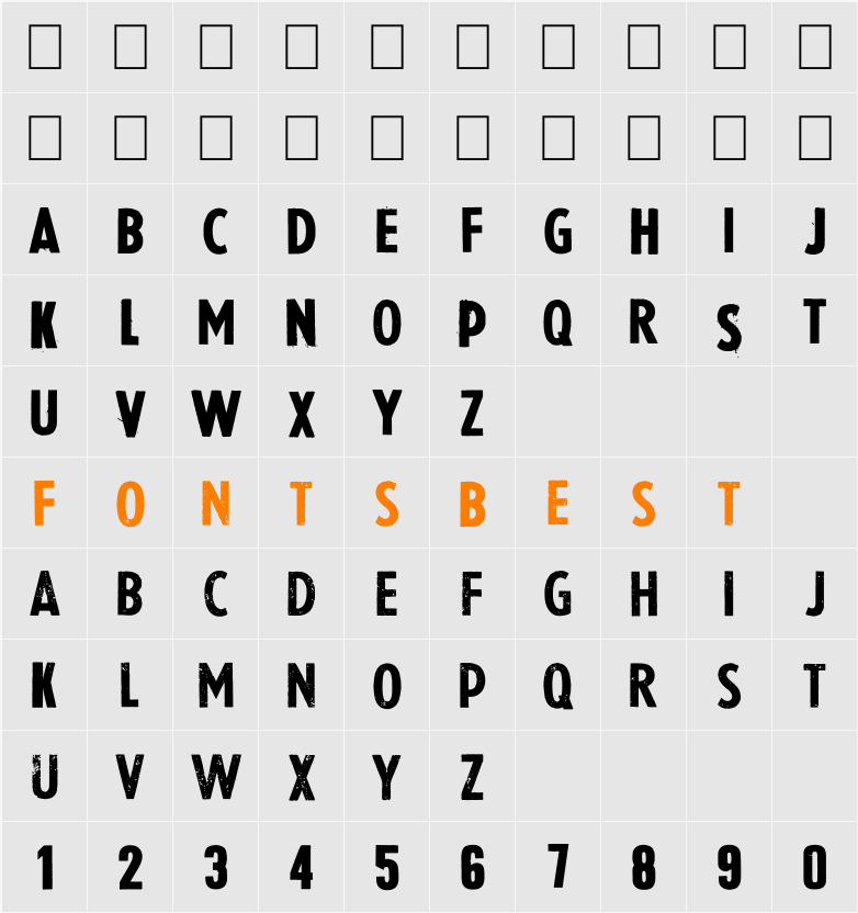 LaPresse Character Map