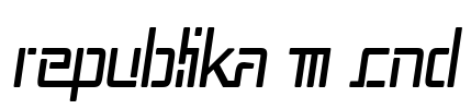 Republika III Cnd Font Image