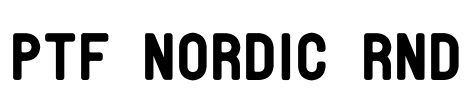 PTF NORDIC Rnd Font Image