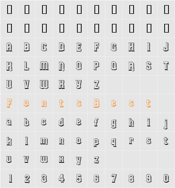 Lender Character Map